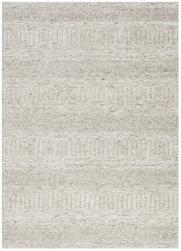 STYLE BEIGE HAND WOVEN WOOL FLOOR RUG