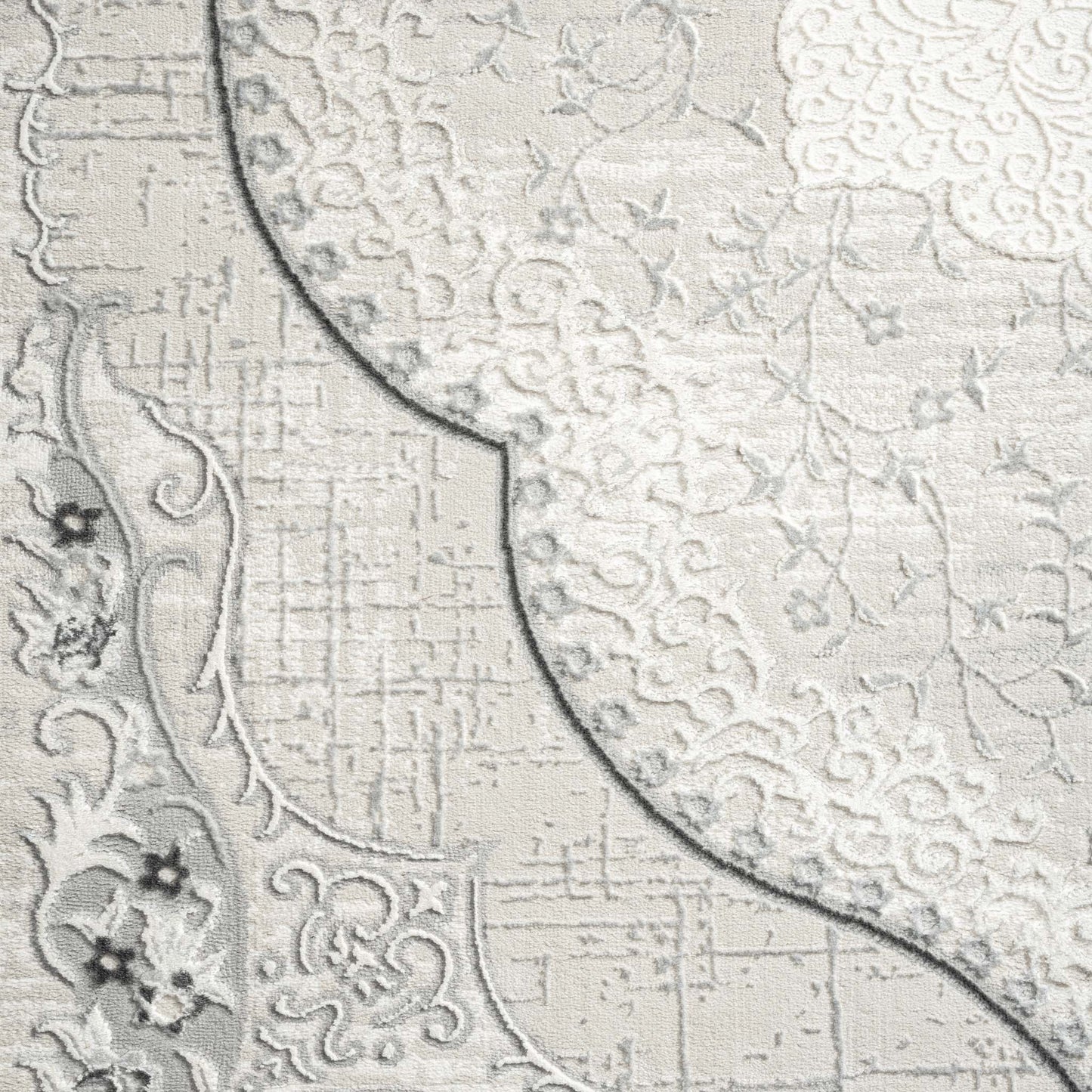 Amore Grey Round Rug