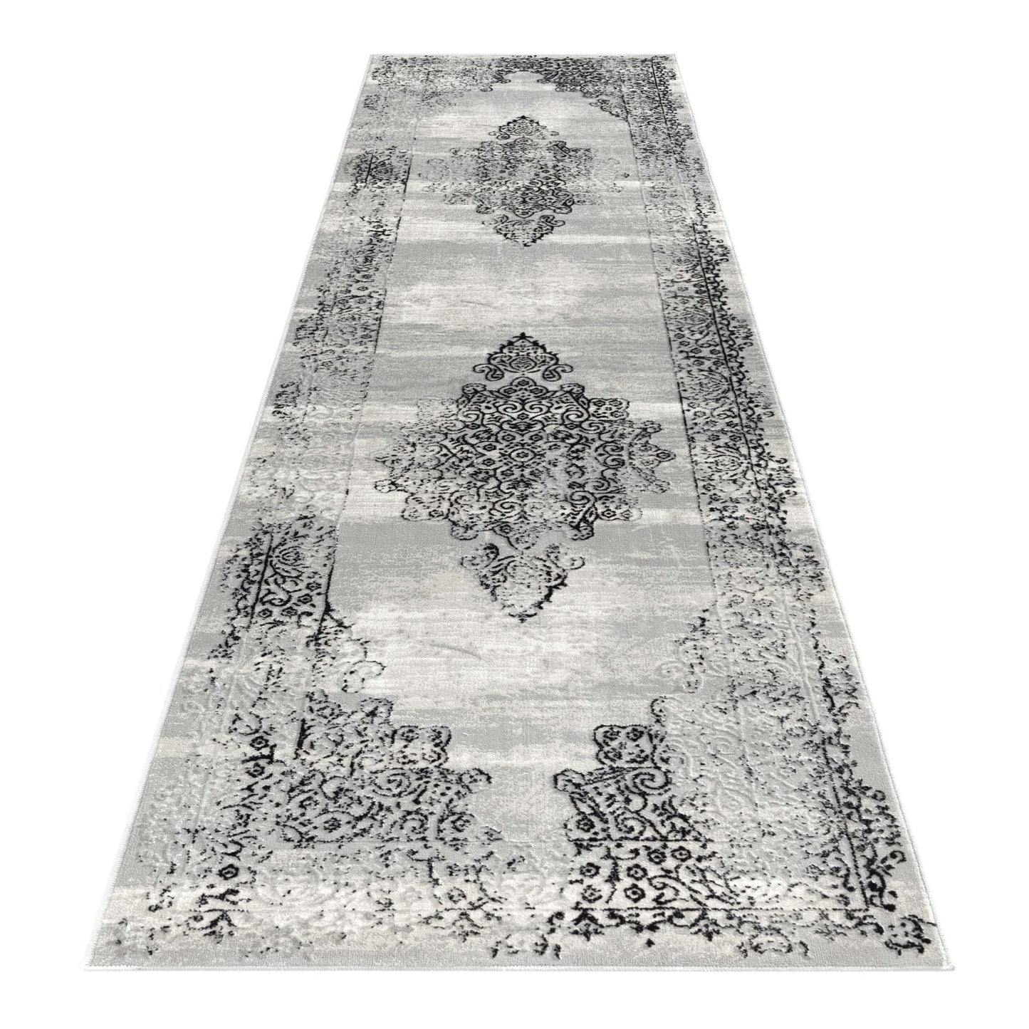 Amore Black Hallway Runner