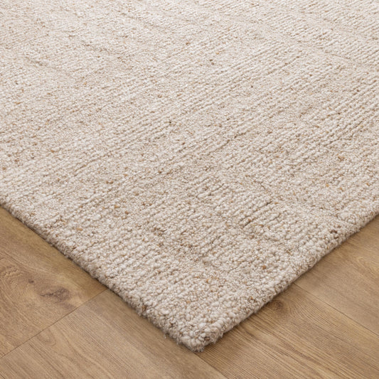 Seren Beige Modern Wool Rug
