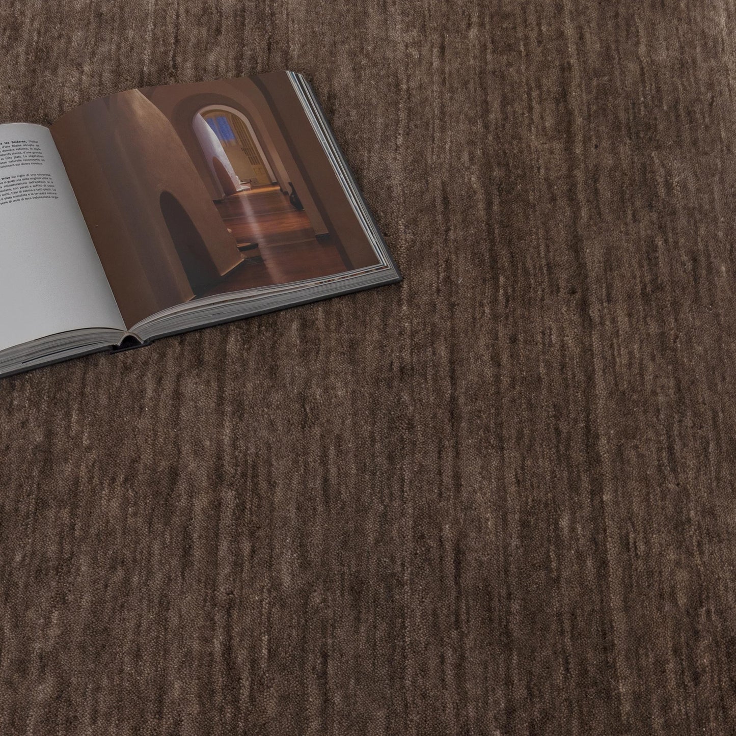 Lamia Brown Hand-Knotted Wool Rug