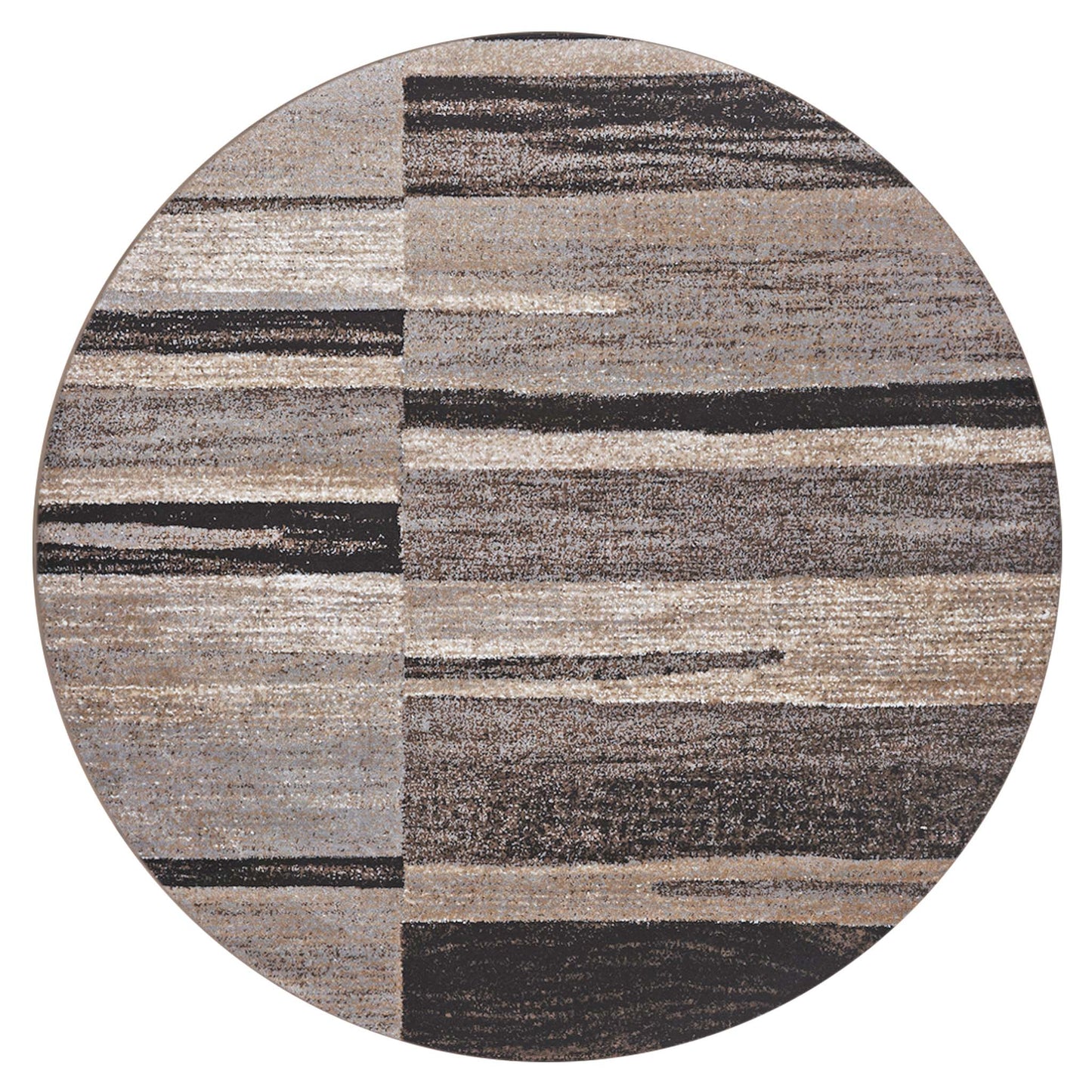 Boston Brown Round Rug
