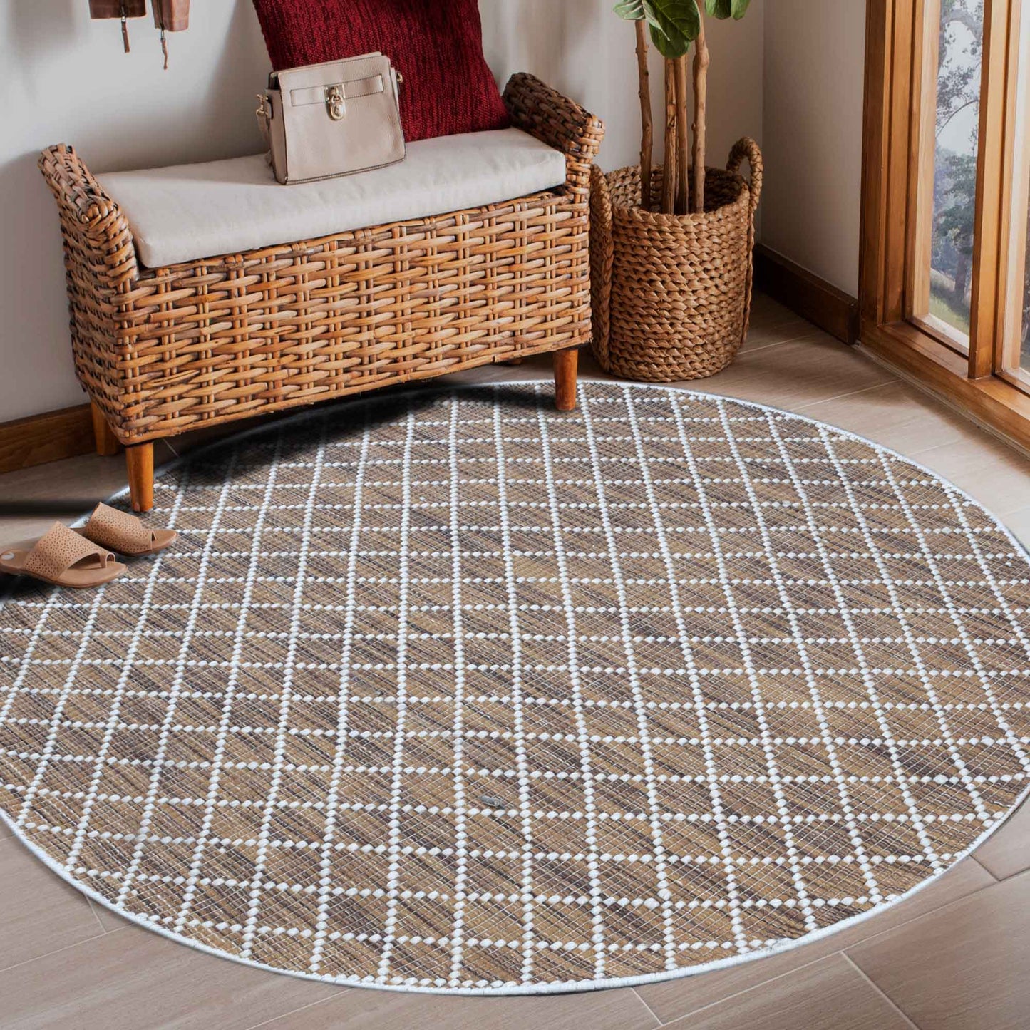 Cross Brown Rug