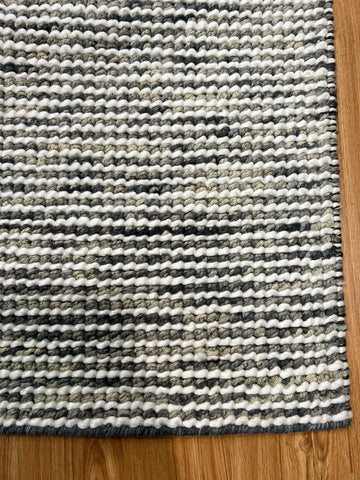 ASHLEY STEEL IVORY HAND WOVEN FLOOR RUG