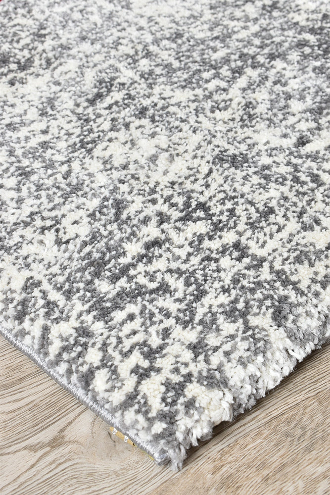 Dahlia 298 Dark Grey Red Rug