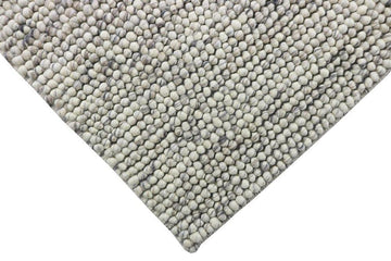 PEBBLES STONY PATH HAND WOVEN PURE WOOL FLOOR RUG