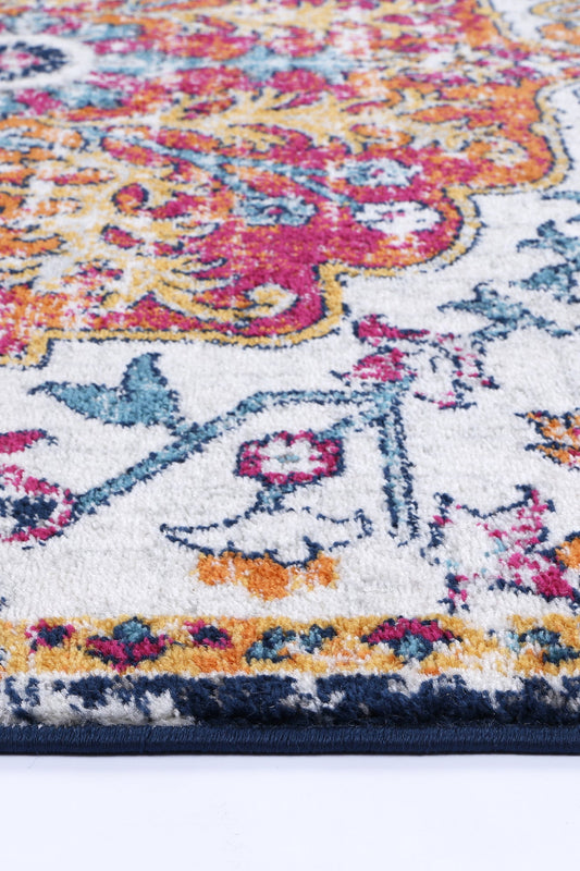 Provence Miliana Grey Blue Transitional Rug - PROV05