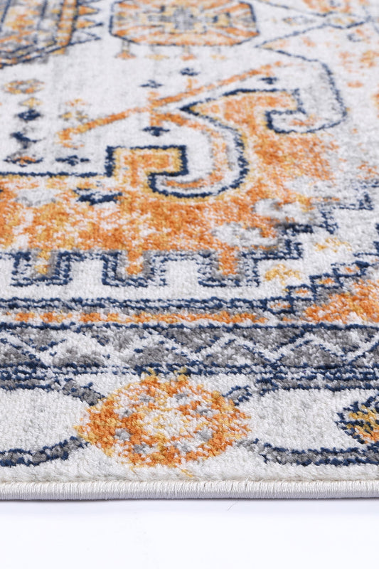 Provence Taza Terracotta Cream Transitional Rug - PROV07