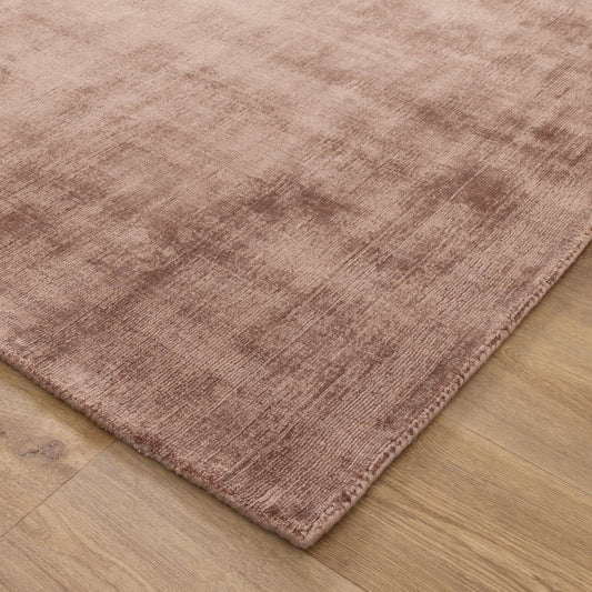 Mirra Rose Brown Viscose Rug
