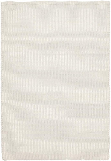 WHITE CARLO FELTED WOOL FLOOR RUG