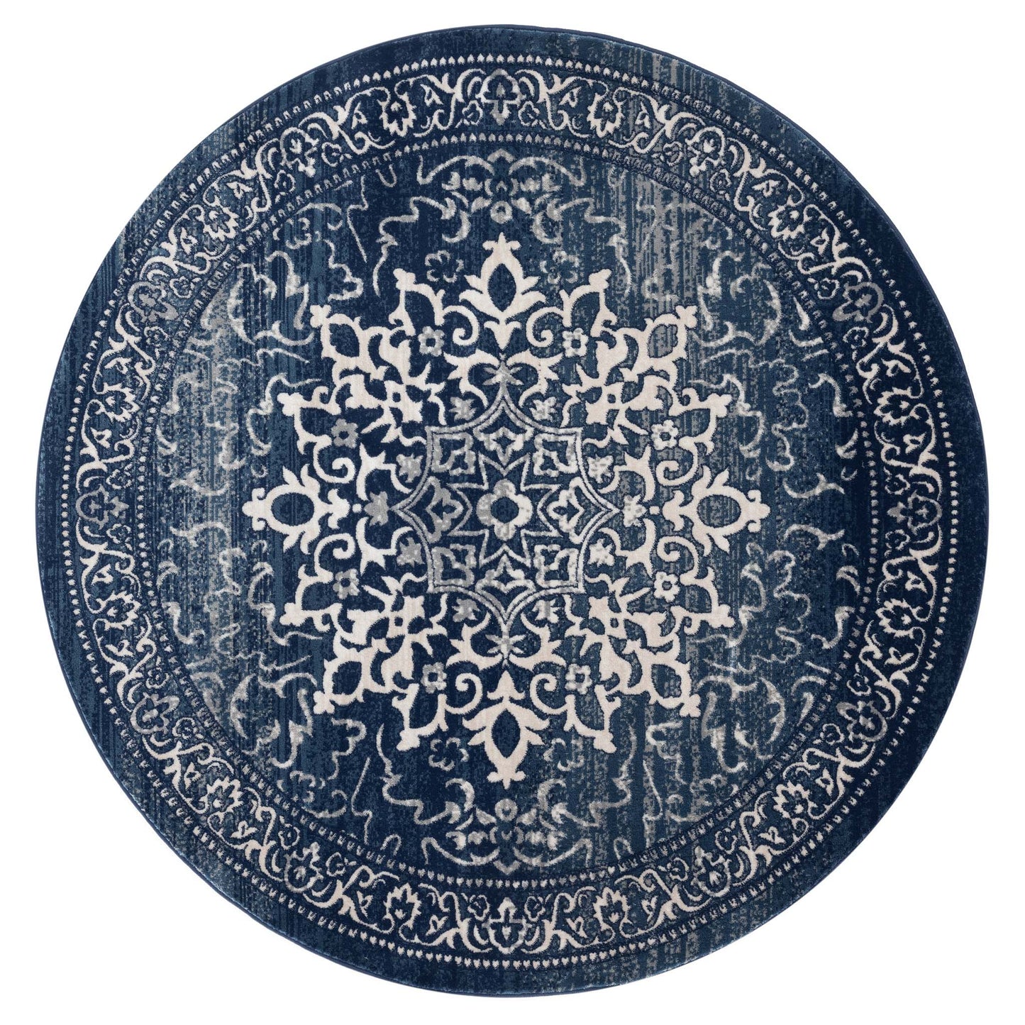 Sahara Navy Round Rug