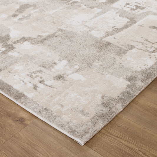 Wellington Abstract Wash Beige Rug - W008