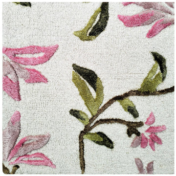 VALLILA IVORY MULTI PURE WOOL HAND TUFTED FLOOR RUG