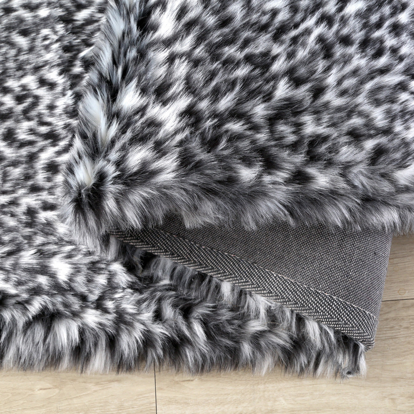 Faux Fur Leopard Rug