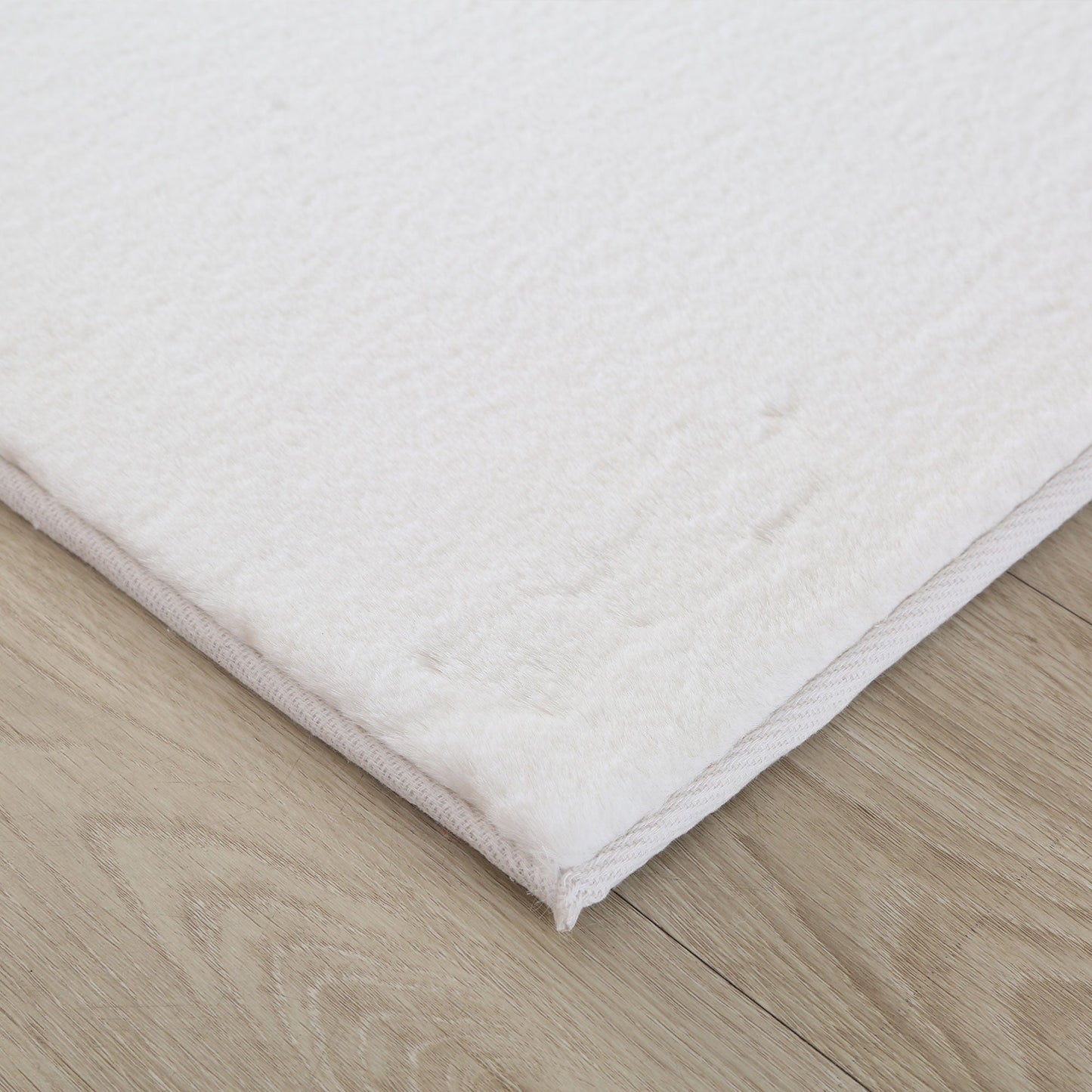 Faux Fur White Rug