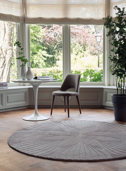 FOLIA ROUND GREY RUG