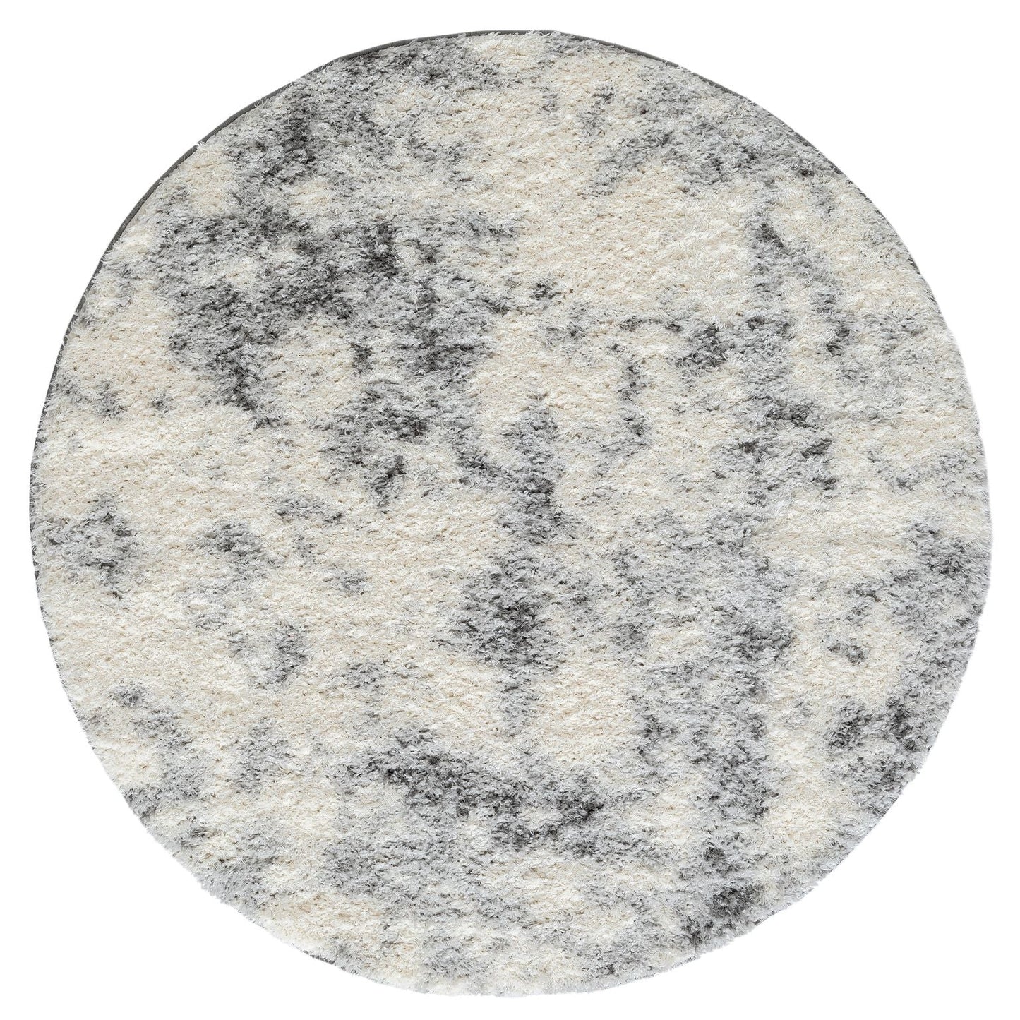 Plushy Ash Round Rug