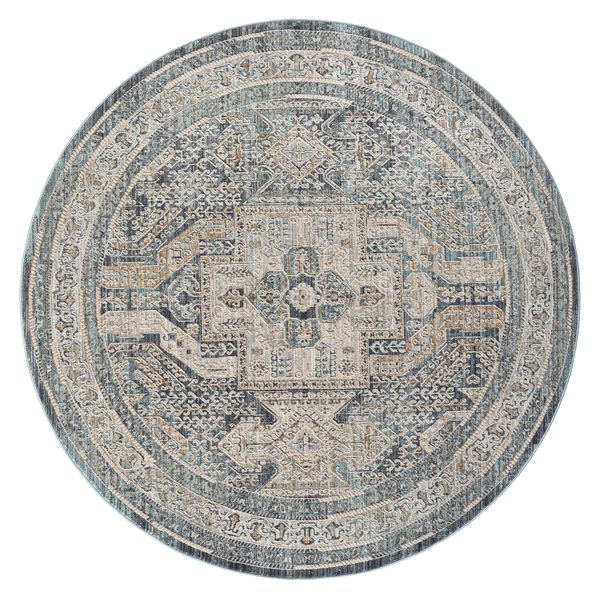 Aubrey Charcoal Round Rug