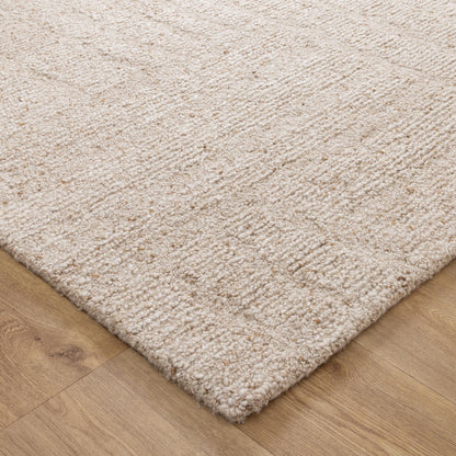 Seren Beige Modern Wool Rug