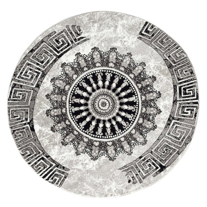 Boston Grey Round Rug