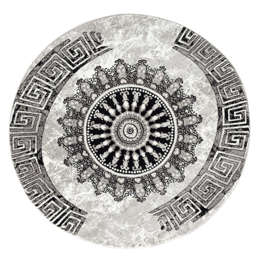 Boston Grey Round Rug