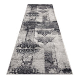 Boston Grey Hallway Runner Rug