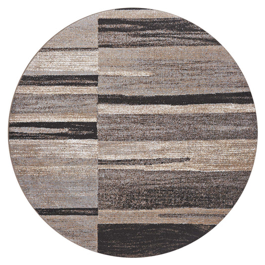 Boston Brown Round Rug