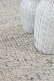 Parko Wool Ivory Grey Rug