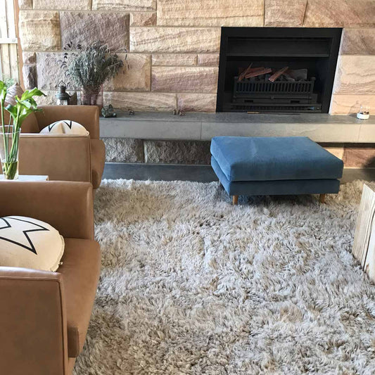 Pure New Zealand Wool 2000 GSM Cinnamon Flokati