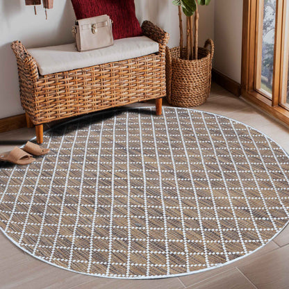 Cross Brown Rug