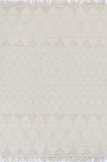 Diego Inca Beige Wool Rug - DIEG01