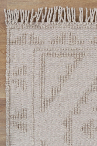 Diego Ornamental Brown Wool Rug - DIEG03