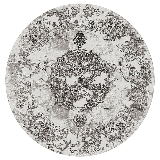 Desire Grey Round Rug