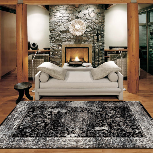 Dynasty Black Rug