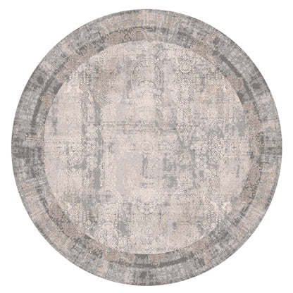 Envy Grey Round Rug