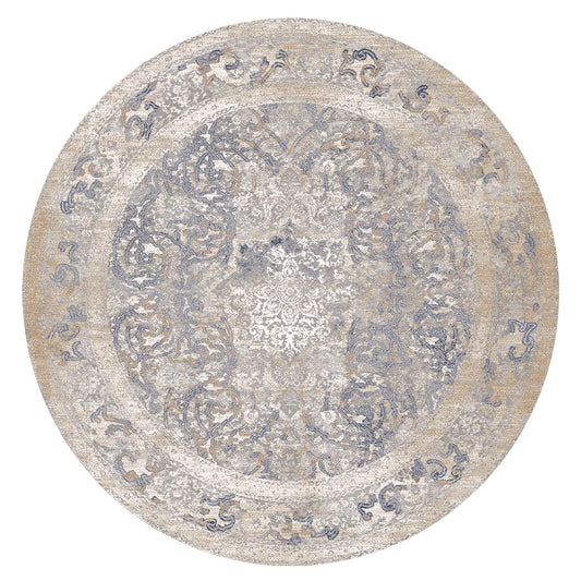 Envy Grey Round Rug