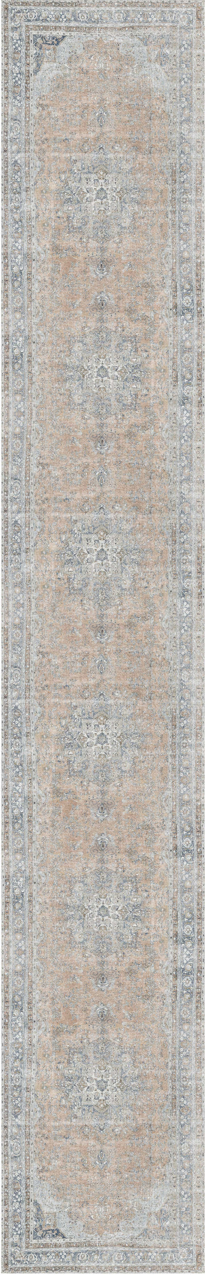 Distressed Vintage Oxus Desert Runner Rug - VITAL 3249-07