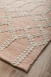 HUDSON TRIBAL TRELLIS NUDE SOFT PINK RUG