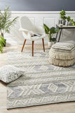 HUDSON SILVER HAND WOVEN TRIBAL RUG