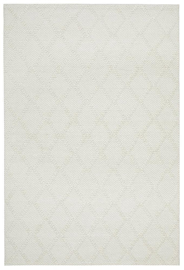 Alexia White Hand Woven Floor Rug