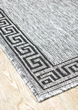 Alaska Grey Black Rug 7781-DM9E Runner