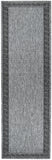 Alaska Grey Black Rug 7781-DM9E Runner