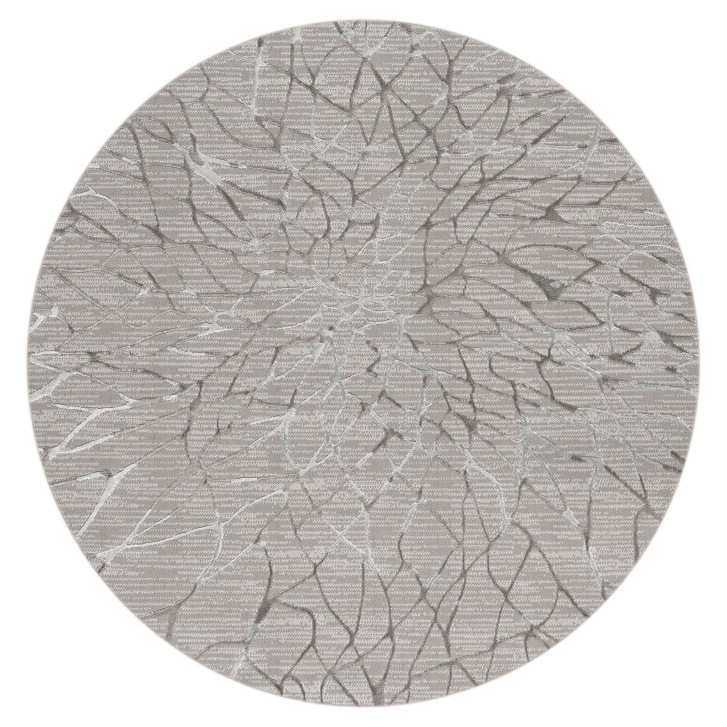 Lotus Grey Round Rug