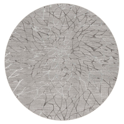 Lotus Grey Round Rug