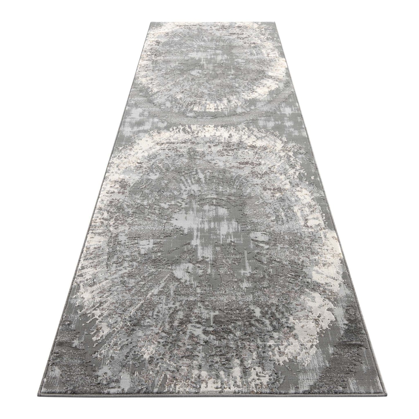 Lotus Grey Hallway Runner
