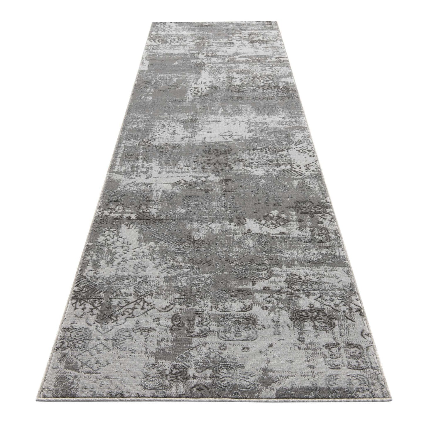 Lotus Grey Hallway Runner