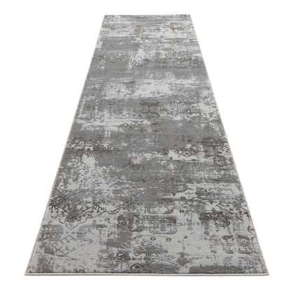 Lotus Grey Hallway Runner