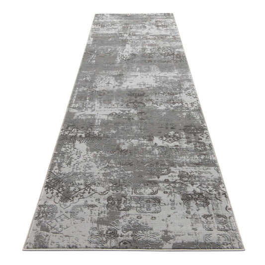 Lotus Grey Hallway Runner