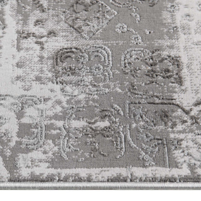 Lotus Grey Hallway Runner