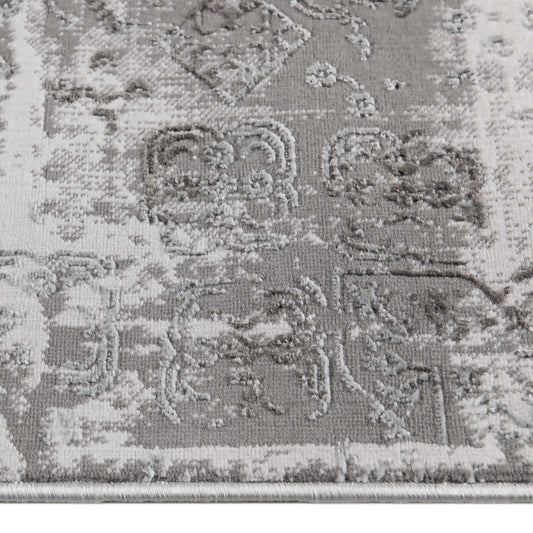 Lotus Grey Hallway Runner